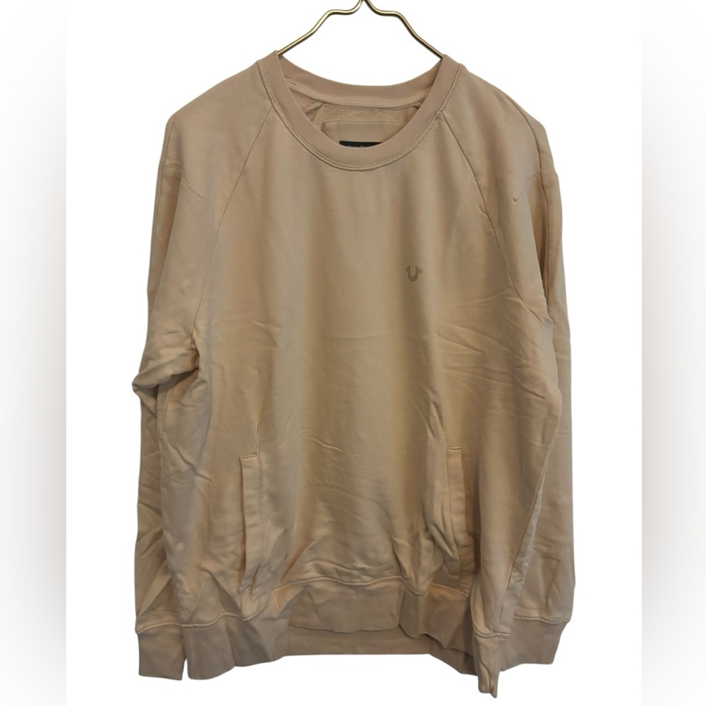 Mens Crewneck Sweatshirt in Beige